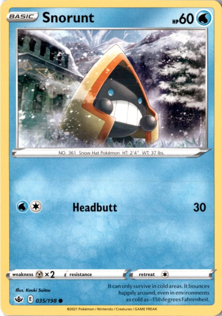 Snorunt #35/198 - Chilling Reign - Pokemon - Common - Near Mint