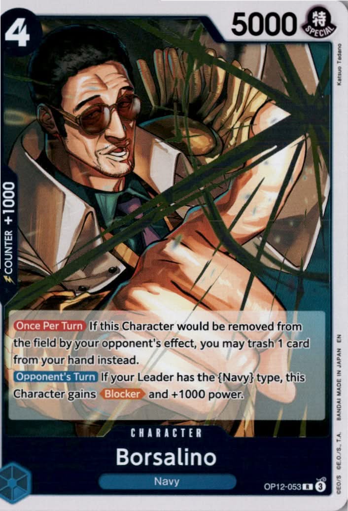 Borsalino #OP12-053 - Legacy of the Master - One Piece Card Game - Rare - Near Mint