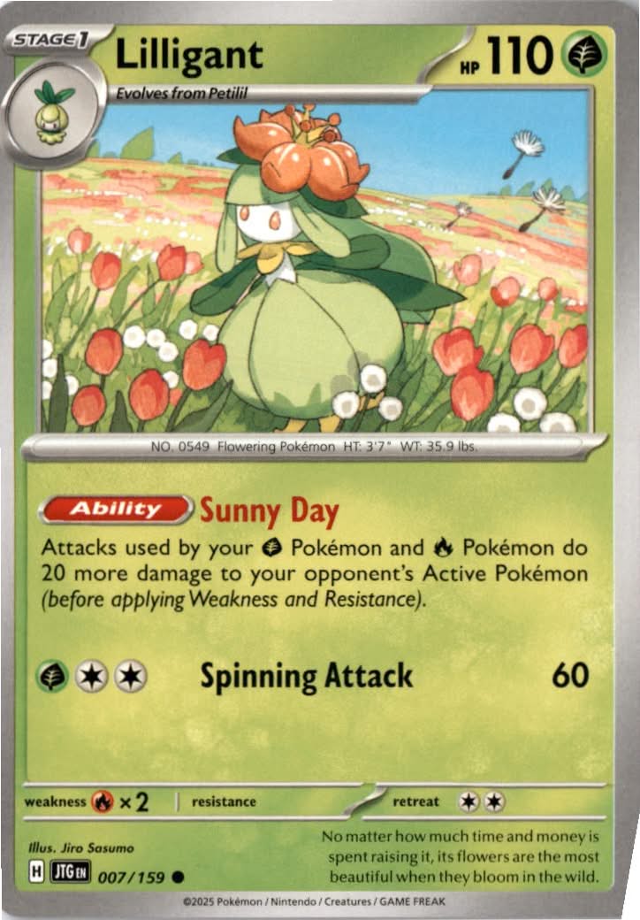 Lilligant #007/159 - Journey Together - Pokemon - Common - Near Mint