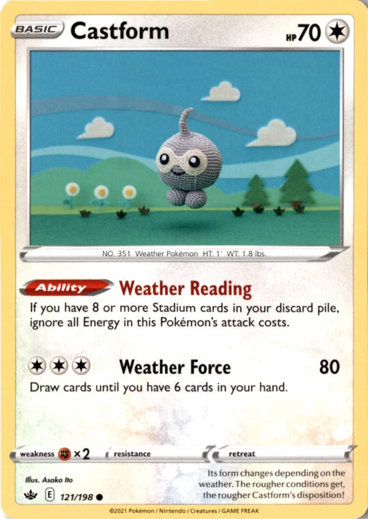 Castform #121/198 - Chilling Reign - Pokemon - Common - Near Mint