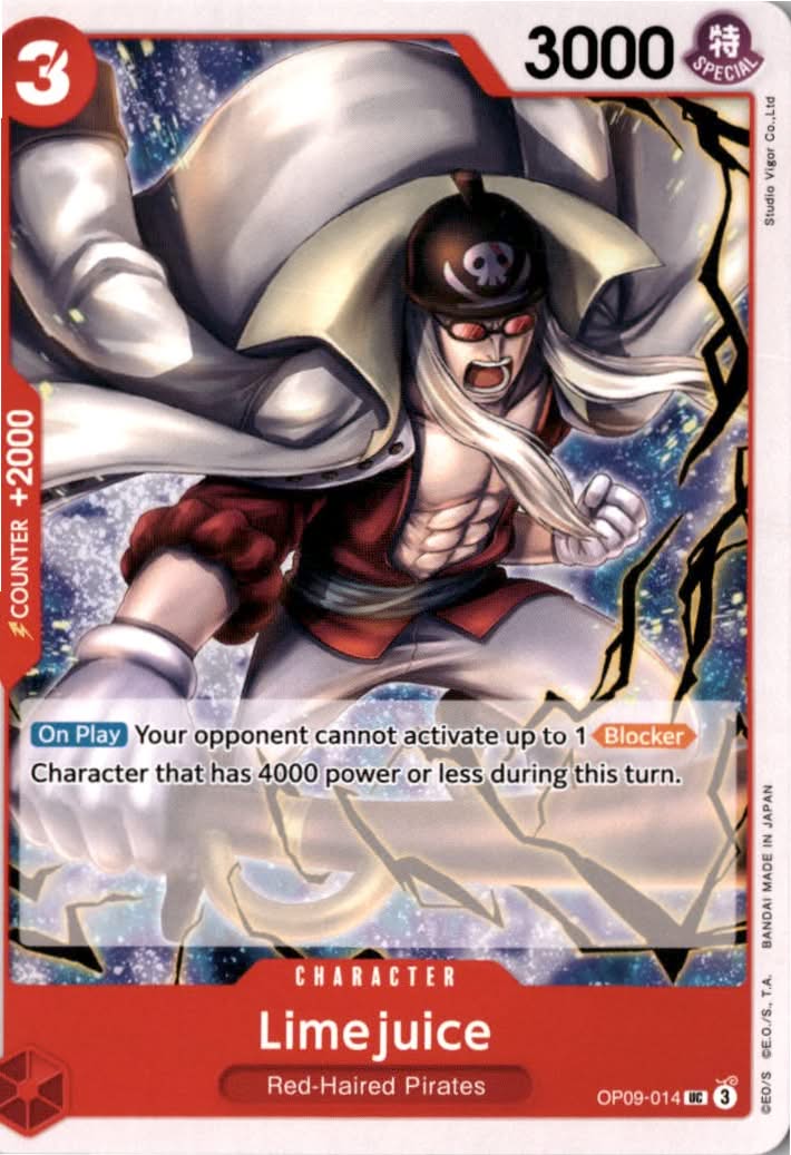Limejuice #OP09-014 - Emperors in the New World - One Piece Card Game - Uncommon - Near Mint