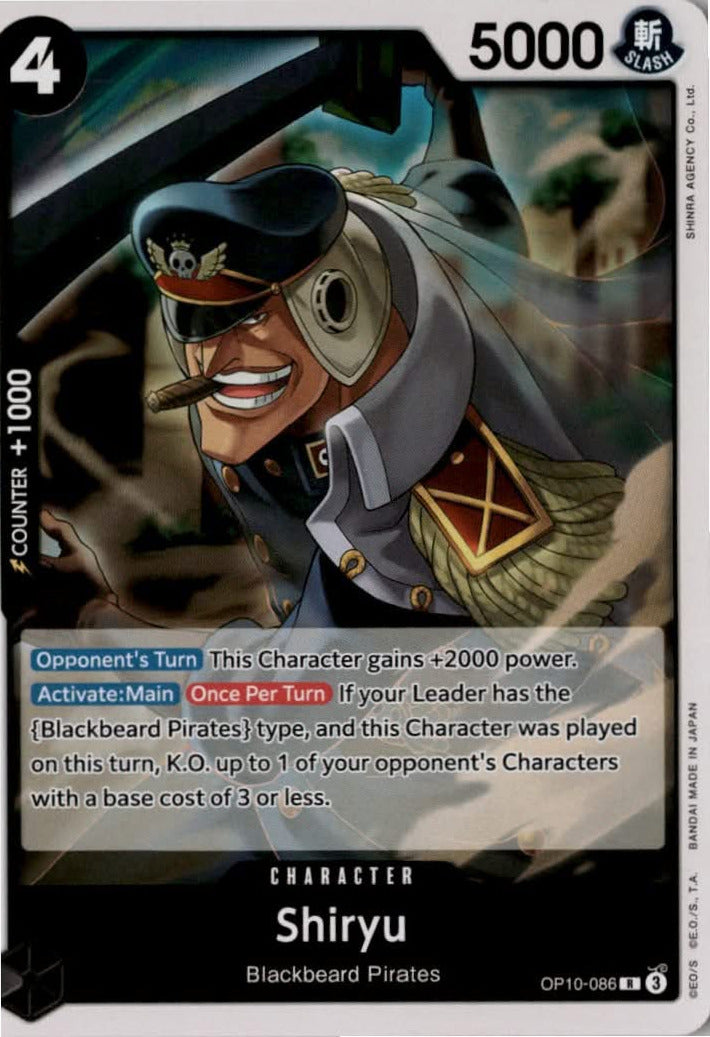 Shiryu #OP10-086 - Royal Blood - One Piece Card Game - Rare - Near Mint