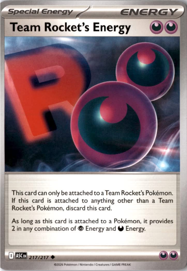 Team Rocket's Energy #217/217 - Ascended Heroes - Pokemon - Uncommon - Near Mint