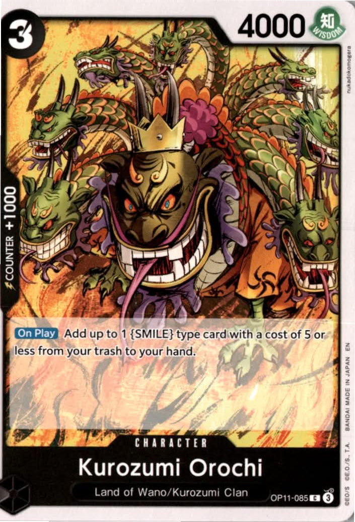 Kurozumi Orochi #OP11-085 - A Fist of Divine Speed - One Piece Card Game - Common - Near Mint