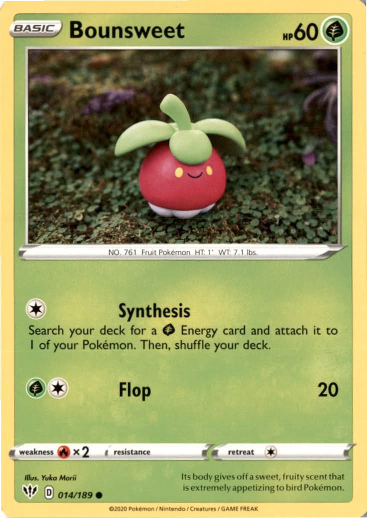Bounsweet #14/189 - Darkness Ablaze - Pokemon - Common - Near Mint