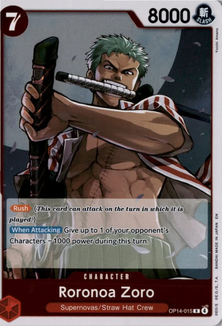 Roronoa Zoro (ST-31 Reprint) #OP14-015 - Starter Deck 31: RED Monkey.D.Luffy - One Piece Card Game - Rare - Near Mint
