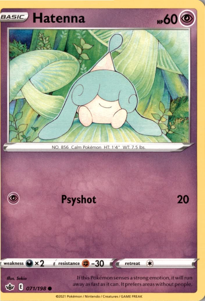 Hatenna #71/198 - Chilling Reign - Pokemon - Common - Near Mint