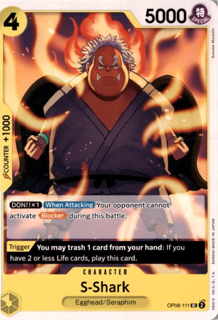 S-Shark #OP08-111 - Two Legends - One Piece Card Game - Uncommon - Near Mint