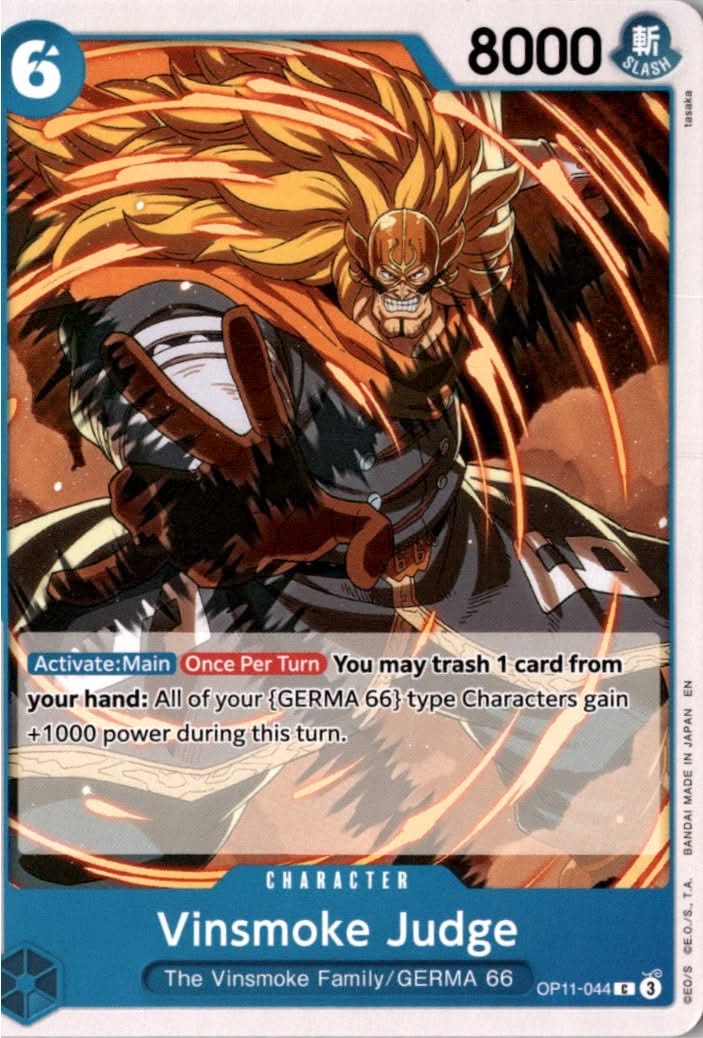 Vinsmoke Judge #OP11-044 - A Fist of Divine Speed - One Piece Card Game - Common - Near Mint