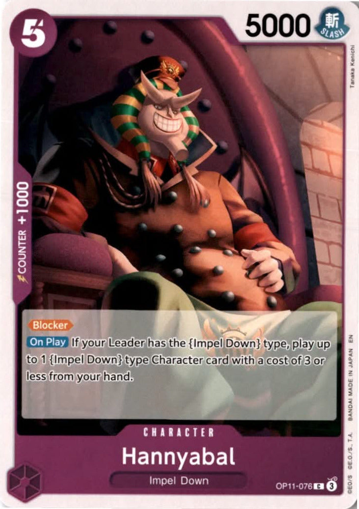 Hannyabal #OP11-076 - A Fist of Divine Speed - One Piece Card Game - Common - Near Mint