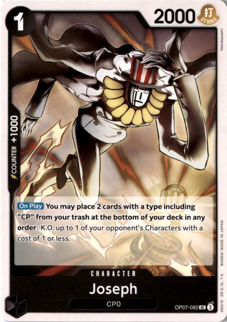 Joseph #OP07-092 - 500 Years in the Future - One Piece Card Game - Uncommon - Near Mint