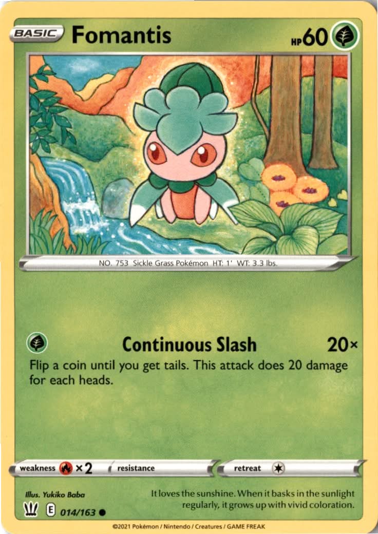 Fomantis #14/163 - Battle Styles - Pokemon - Common - Near Mint