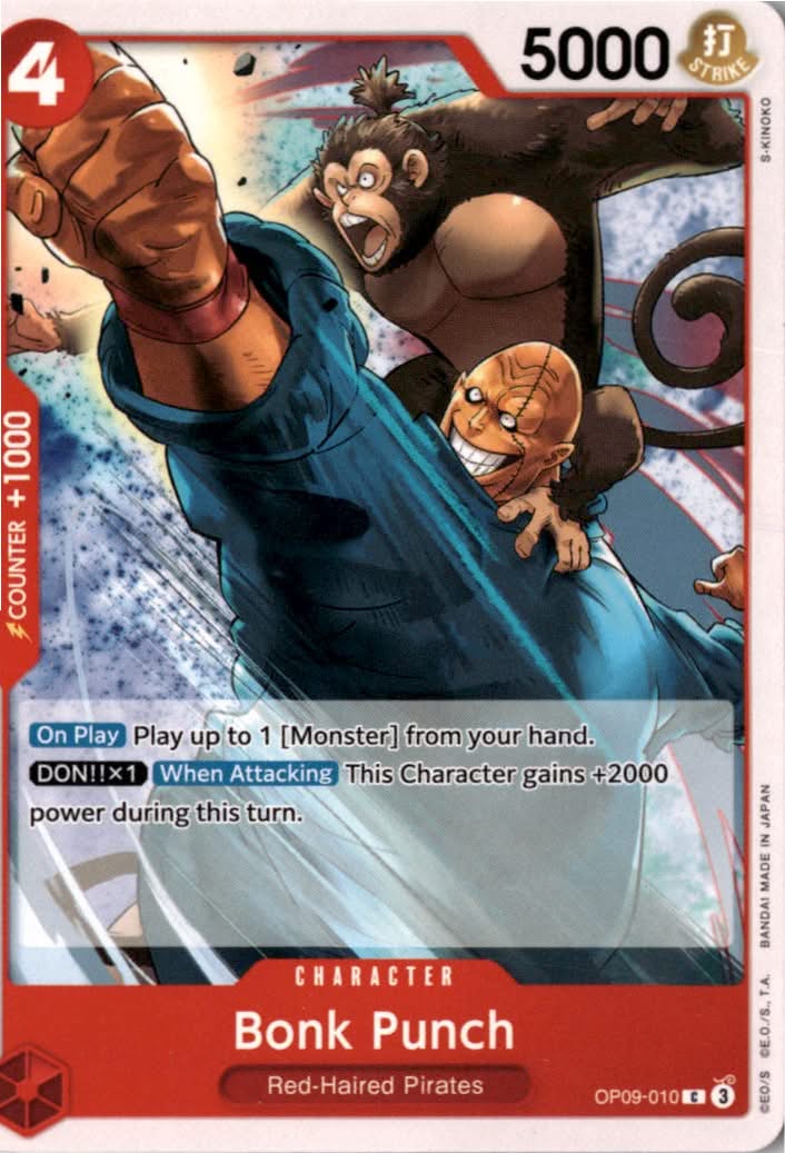 Bonk Punch #OP09-010 - Emperors in the New World - One Piece Card Game - Common - Near Mint