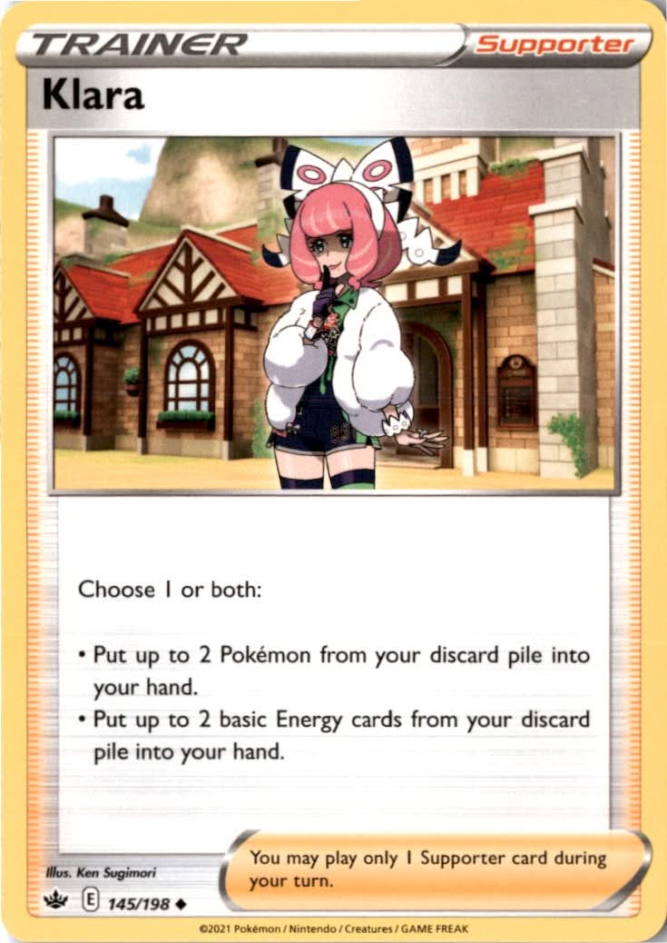 Klara #145/198 - Chilling Reign - Pokemon - Uncommon - Near Mint