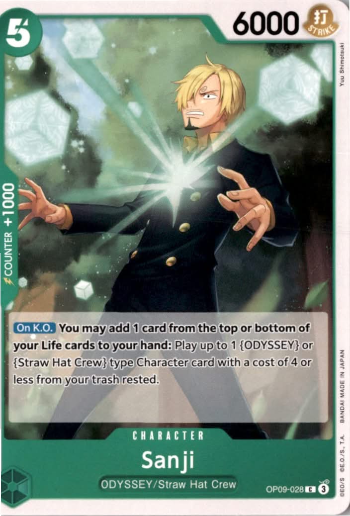 Sanji #OP09-028 - Emperors in the New World - One Piece Card Game - Common - Near Mint