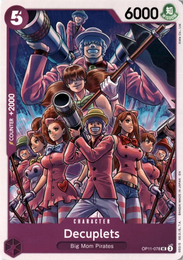 Decuplets #OP11-078 - A Fist of Divine Speed - One Piece Card Game - Uncommon - Near Mint
