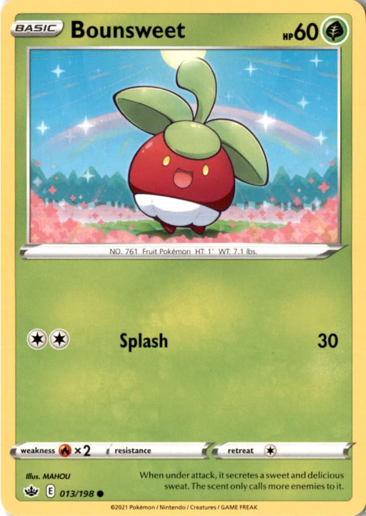 Bounsweet #13/198 - Chilling Reign - Pokemon - Common - Near Mint