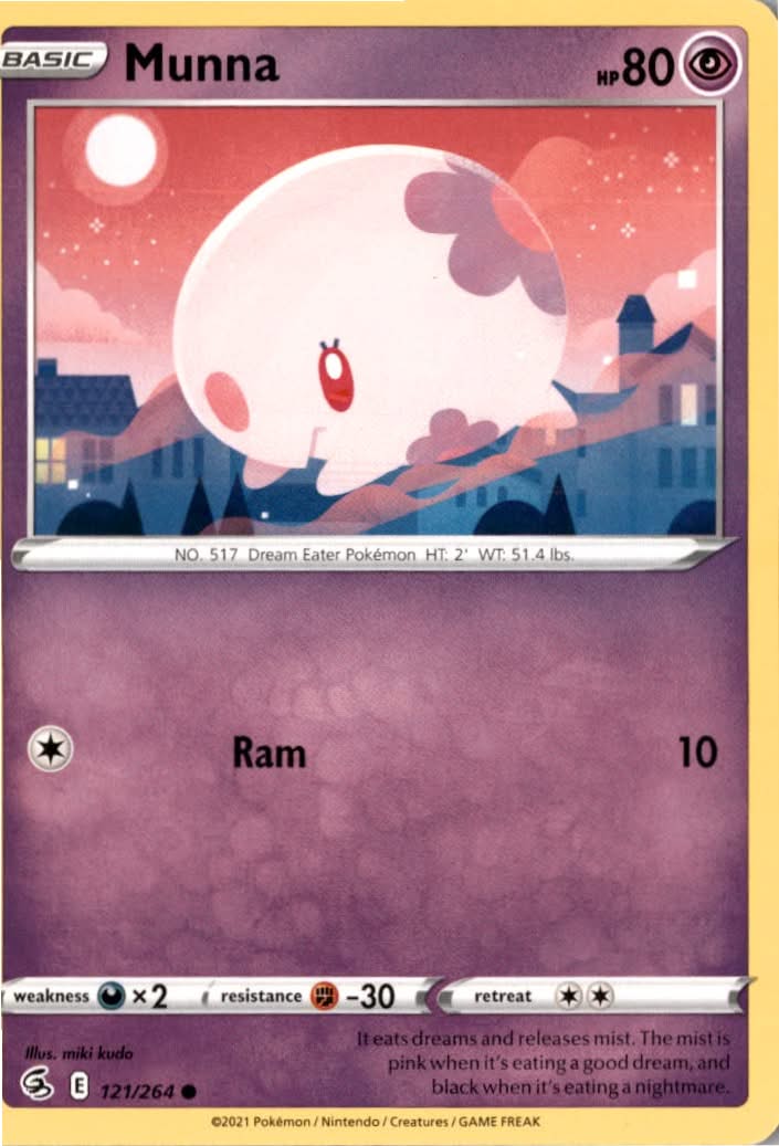 Munna #121/264 - Fusion Strike - Pokemon - Common - Near Mint