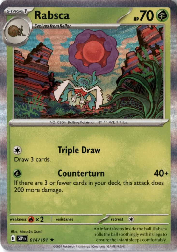 Rabsca #014/191 - Surging Sparks - Pokemon - Rare - Near Mint
