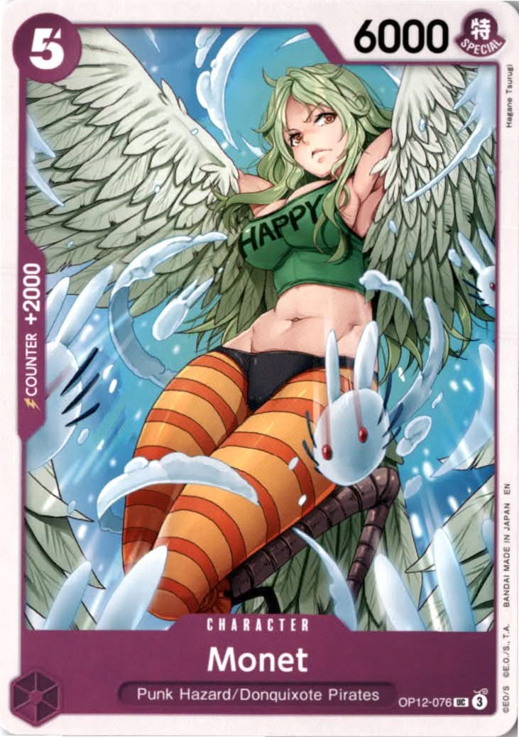 Monet #OP12-076 - Legacy of the Master - One Piece Card Game - Uncommon - Near Mint