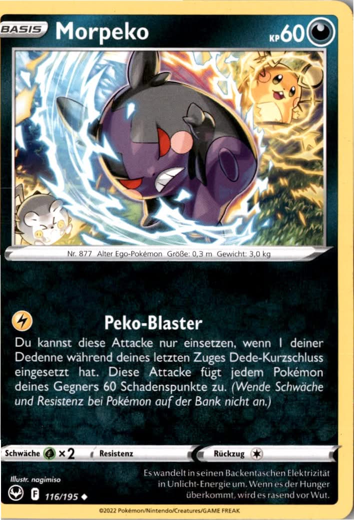 Morpeko #116/195 - Silver Tempest - Pokemon - Uncommon - Near Mint