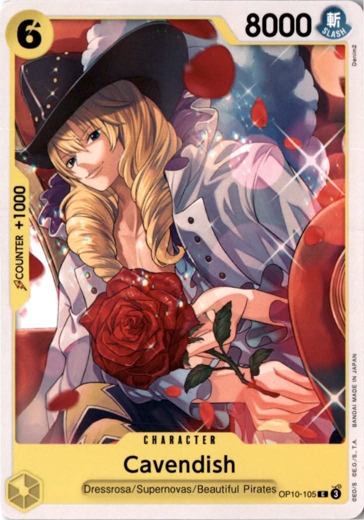 Cavendish #OP10-105 - Royal Blood - One Piece Card Game - Common - Near Mint