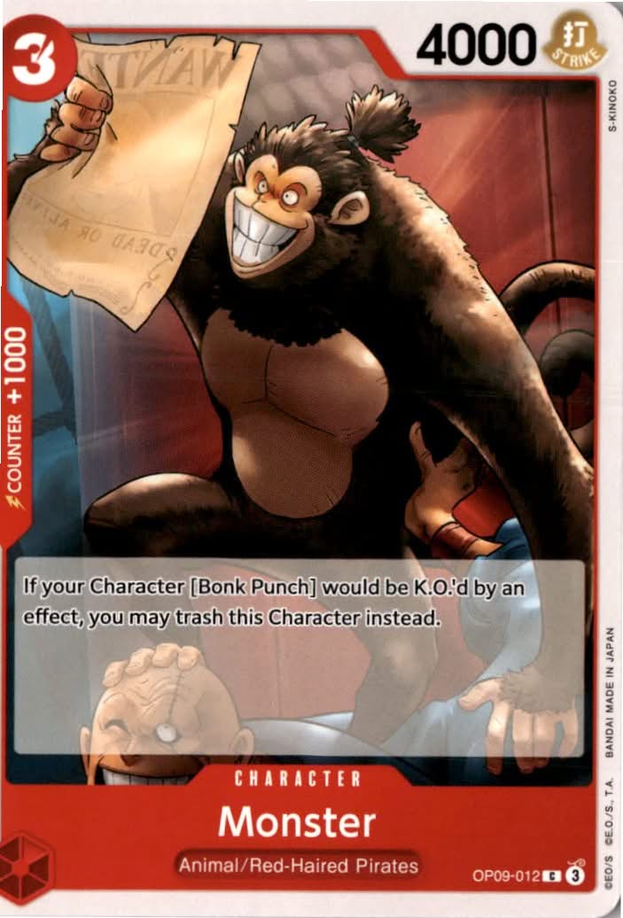 Monster #OP09-012 - Emperors in the New World - One Piece Card Game - Common - Near Mint