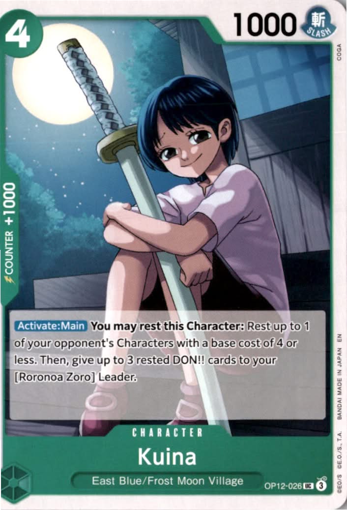 Kuina #OP12-026 - Legacy of the Master - One Piece Card Game - Uncommon - Near Mint
