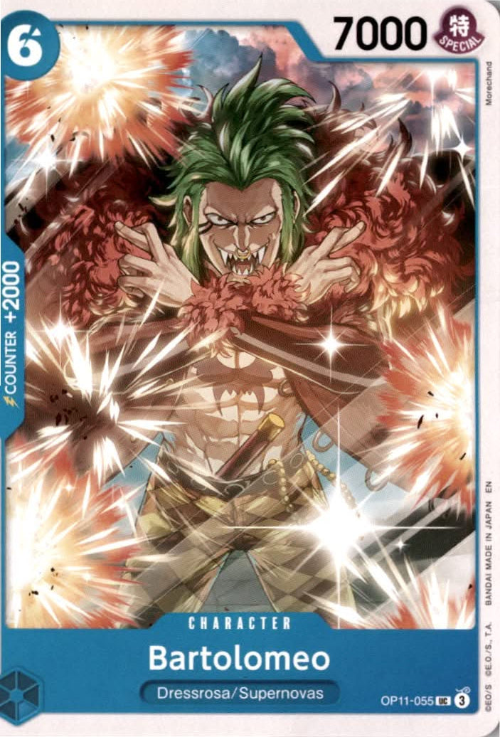 Bartolomeo #OP11-055 - A Fist of Divine Speed - One Piece Card Game - Uncommon - Near Mint