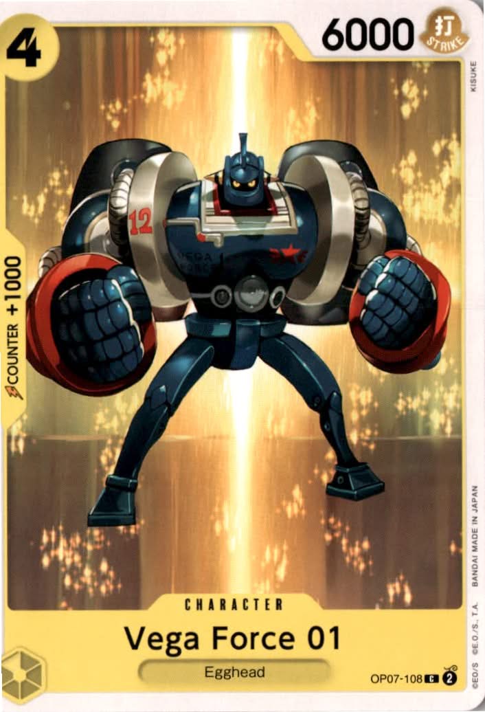 Vega Force 01 #OP07-108 - 500 Years in the Future - One Piece Card Game - Common - Near Mint