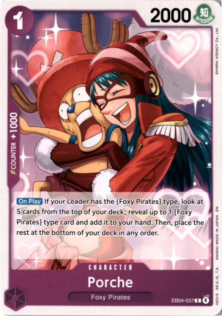 Porche (OP14 Reprint) #EB04-037 - The Azure Sea's Seven - One Piece Card Game - Common - Near Mint