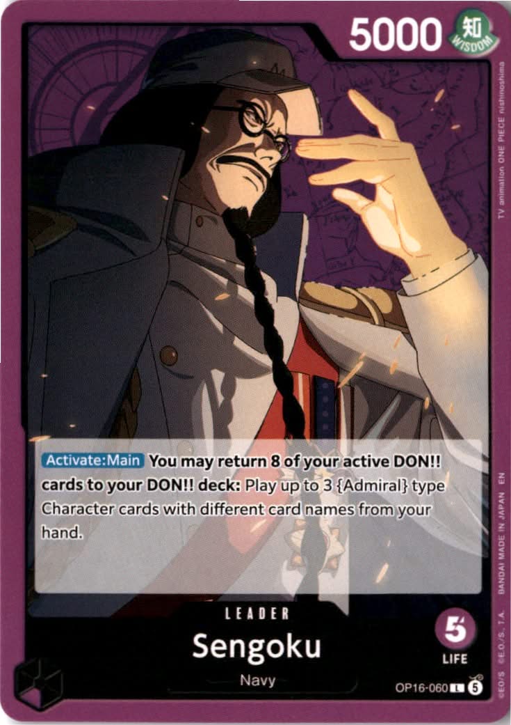 Sengoku #OP16-060 - The Time of Battle - One Piece Card Game - Leader - Near Mint