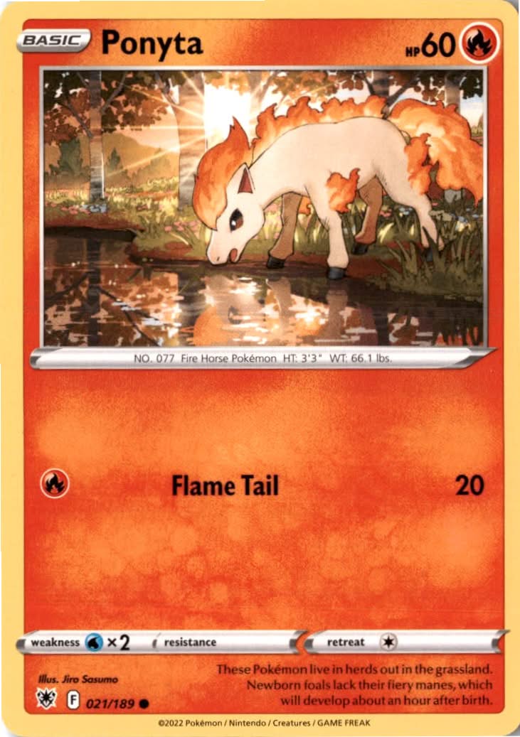 Ponyta #021/189 - Astral Radiance - Pokemon - Common - Near Mint