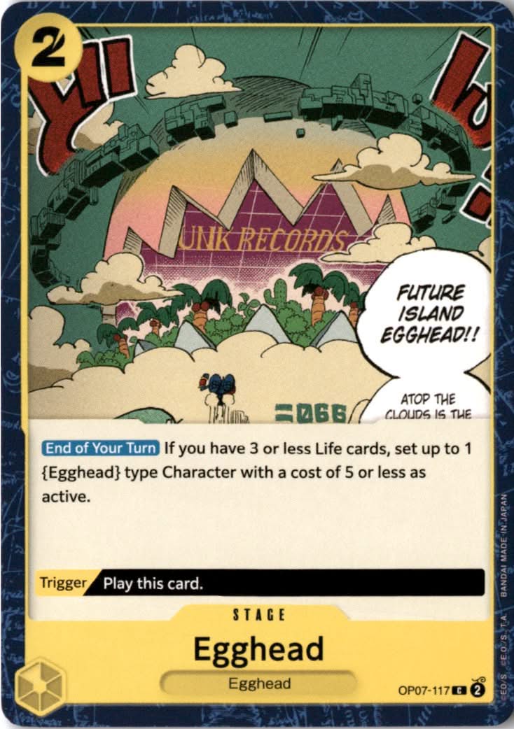 Egghead #OP07-117 - 500 Years in the Future - One Piece Card Game - Common - Near Mint