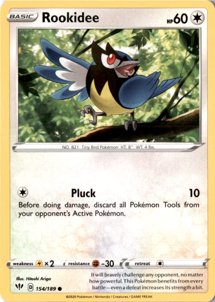 Rookidee #154/189 - Darkness Ablaze - Pokemon - Common - Near Mint