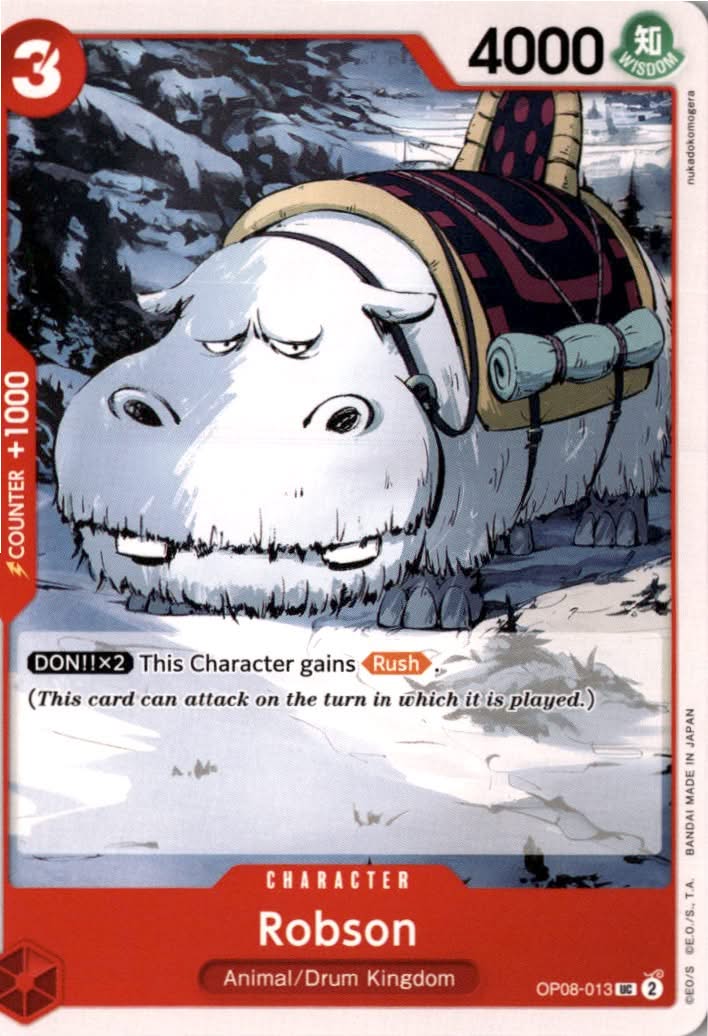 Robson #OP08-013 - Two Legends - One Piece Card Game - Uncommon - Near Mint