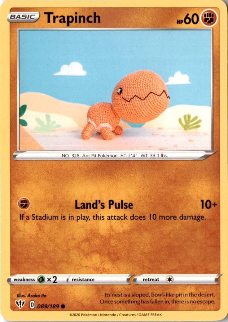 Trapinch #89/189 - Darkness Ablaze - Pokemon - Common - Near Mint