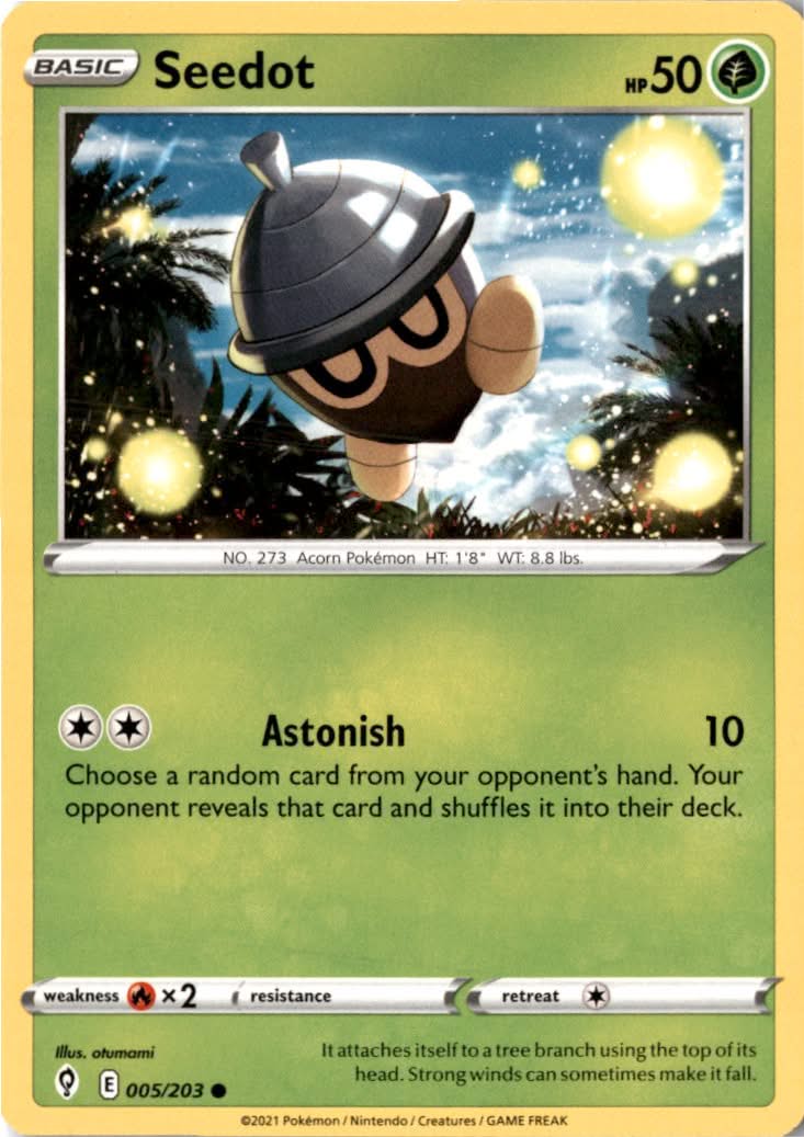 Seedot #5/203 - Evolving Skies - Pokemon - Common - Near Mint