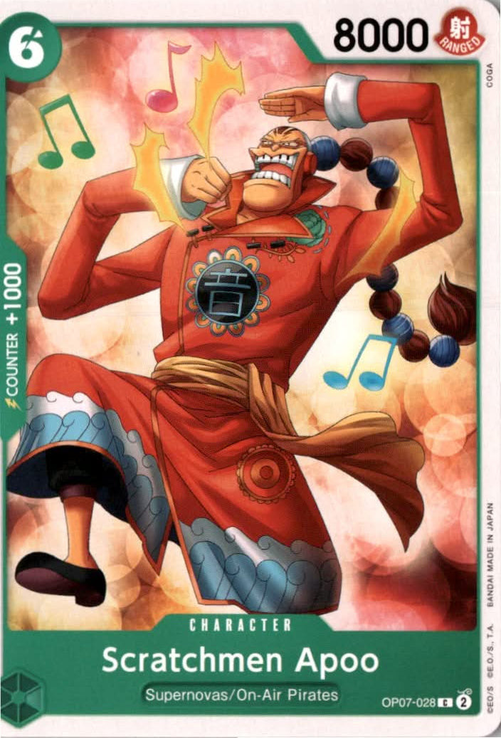 Scratchmen Apoo #OP07-028 - 500 Years in the Future - One Piece Card Game - Common - Near Mint