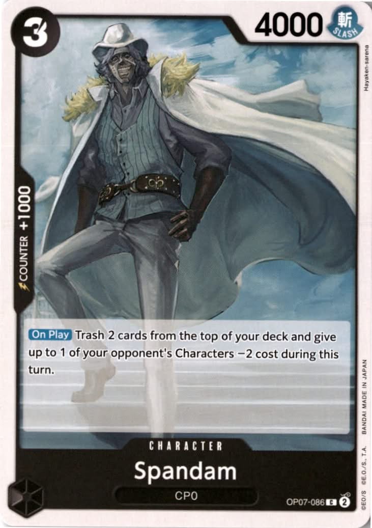 Spandam #OP07-086 - 500 Years in the Future - One Piece Card Game - Common - Near Mint