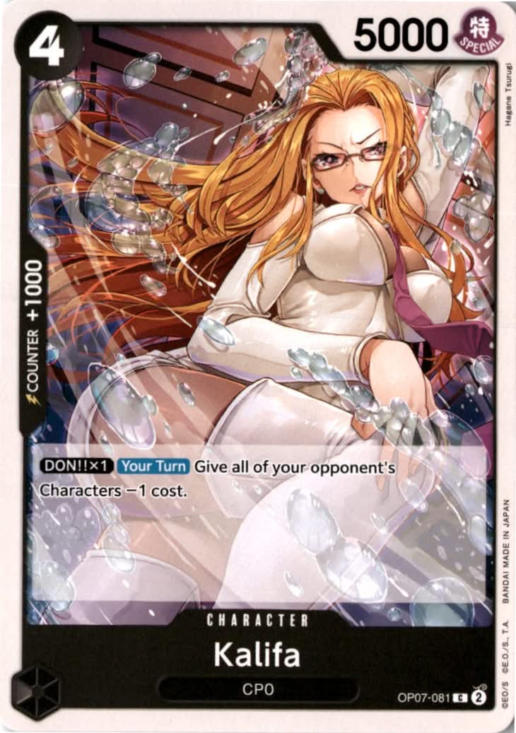 Kalifa #OP07-081 - 500 Years in the Future - One Piece Card Game - Common - Near Mint