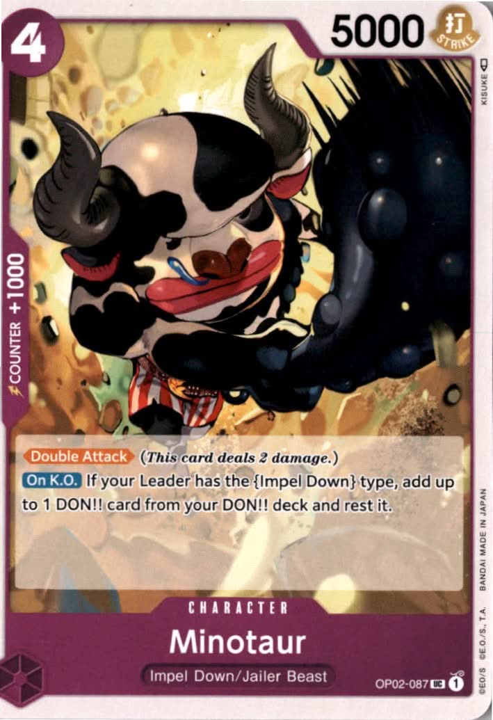 Minotaur #OP02-087 - Paramount War - One Piece Card Game - Uncommon - Near Mint