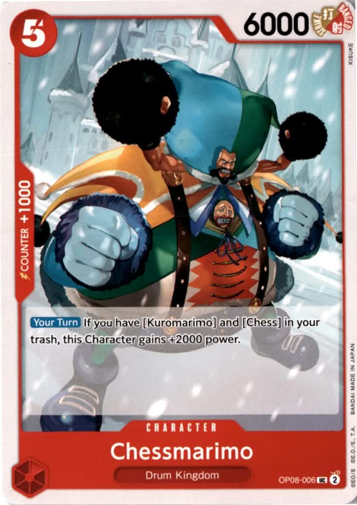 Chessmarimo #OP08-006 - Two Legends - One Piece Card Game - Uncommon - Near Mint