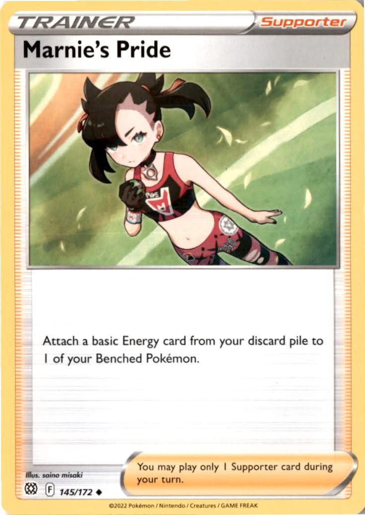 Marnie's Pride #145/172 - Brilliant Stars - Pokemon - Uncommon - Near Mint
