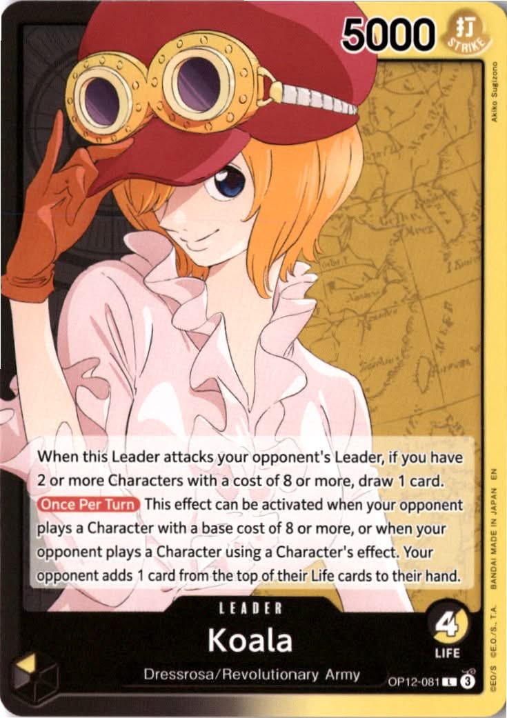 Koala #OP12-081 - Legacy of the Master - One Piece Card Game - Leader - Near Mint