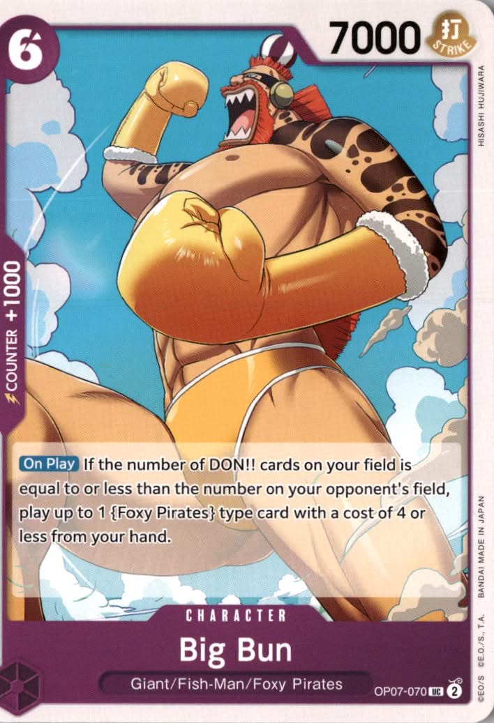 Big Bun #OP07-070 - 500 Years in the Future - One Piece Card Game - Uncommon - Near Mint