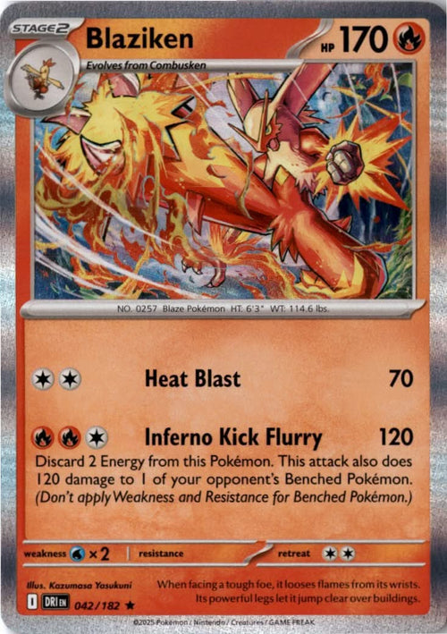 Blaziken #042/182 - Destined Rivals - Pokemon - Rare - Near Mint