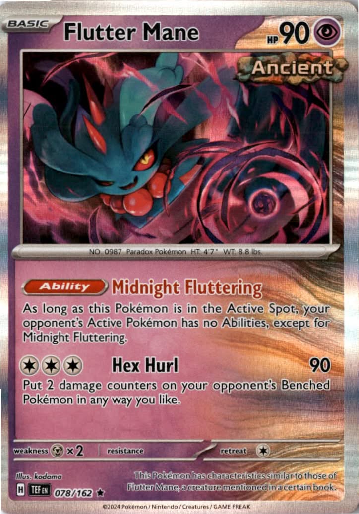 Flutter Mane #078/162 - Temporal Forces - Pokemon - Rare - Near Mint