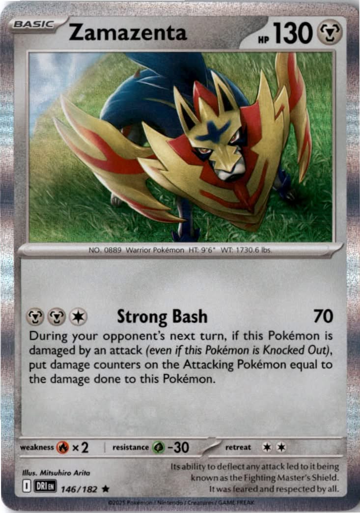 Zamazenta #146/182 - Destined Rivals - Pokemon - Rare - Near Mint