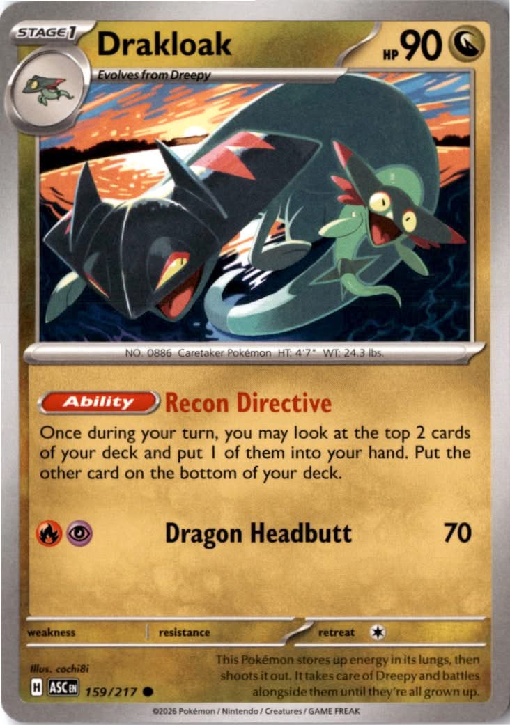 Drakloak #159/217 - Ascended Heroes - Pokemon - Common - Near Mint
